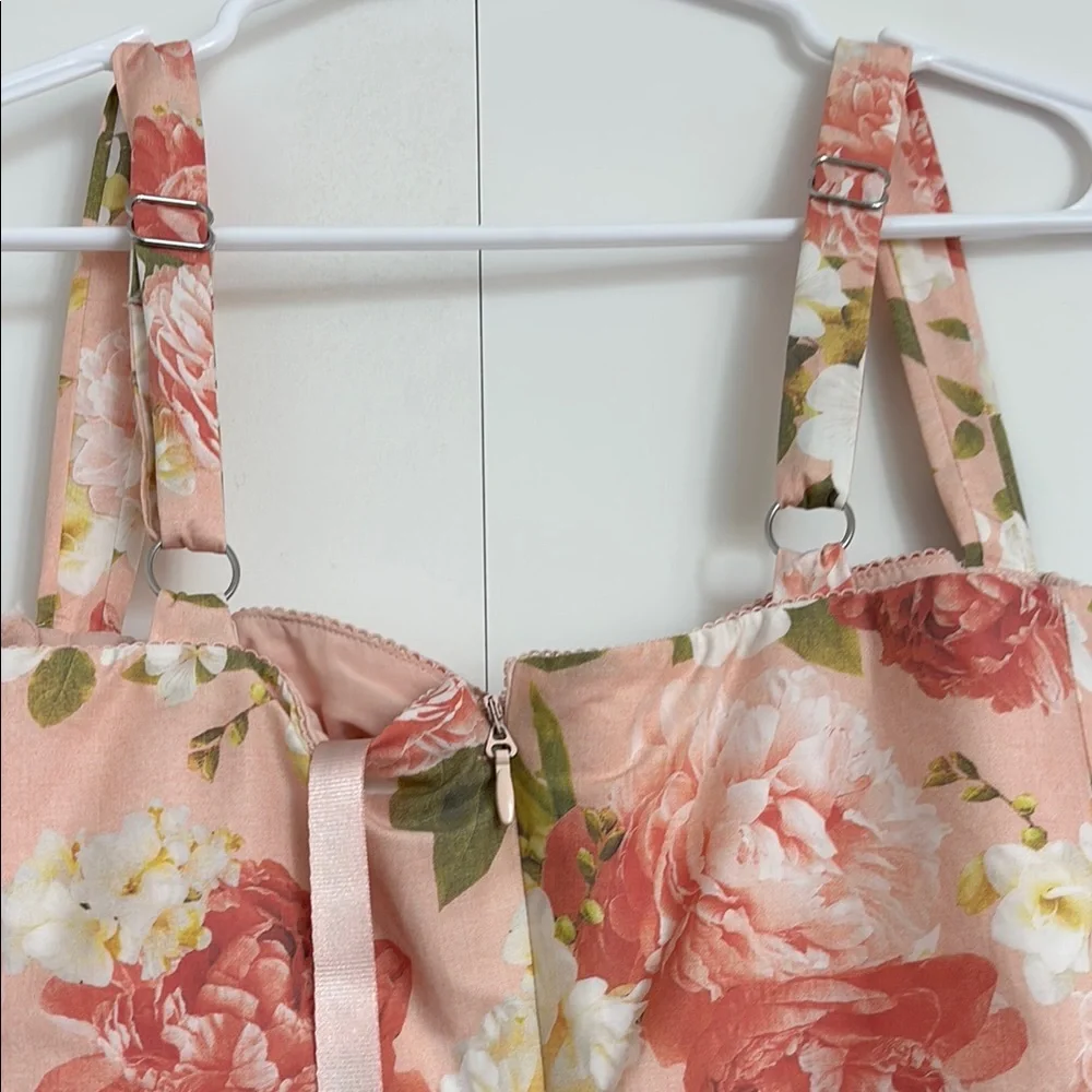 House of CB Pink Floral Midi Dress - Picture 10 of 12